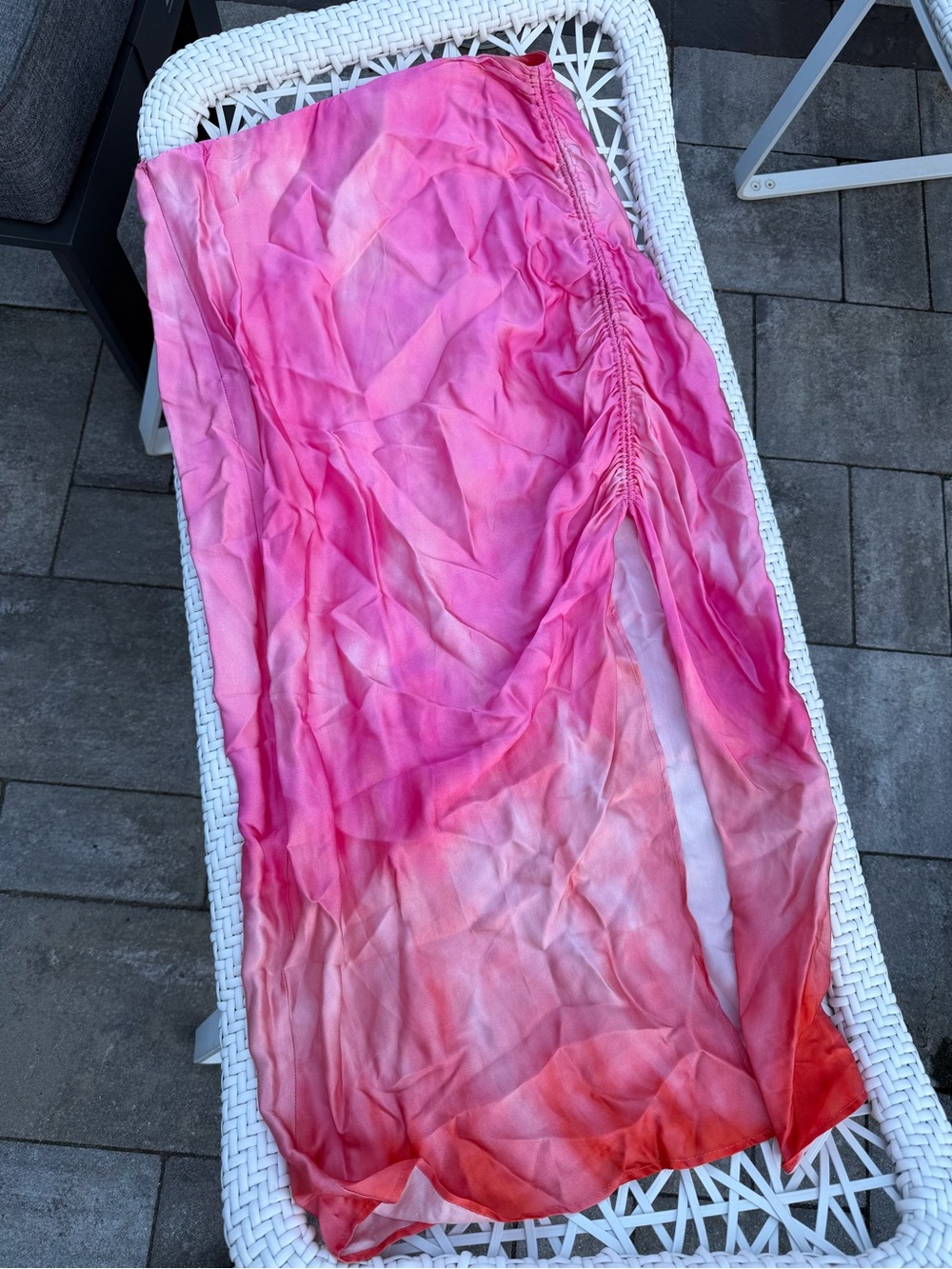 Zara Pink to Coral Ombre Swim Sarong